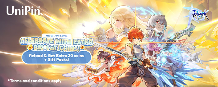 Ragnarok M New Server [Valhalla Glory]-Celebrate with Extra Big Cat Coins Event! (MY)